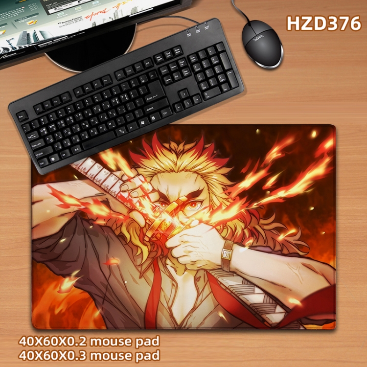 Demon Slayer Kimets Anime desk mat 40X60cm support custom drawing HZD376