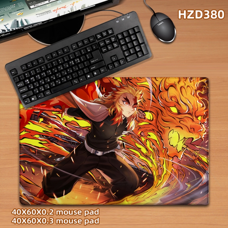 Demon Slayer Kimets Anime desk mat 40X60cm support custom drawing HZD380