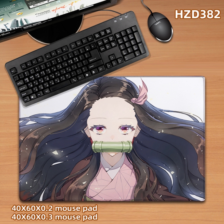 Demon Slayer Kimets Anime desk mat 40X60cm support custom drawing HZD382