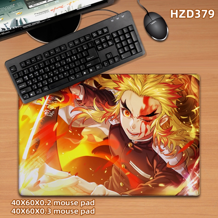 Demon Slayer Kimets Anime desk mat 40X60cm support custom drawing HZD379