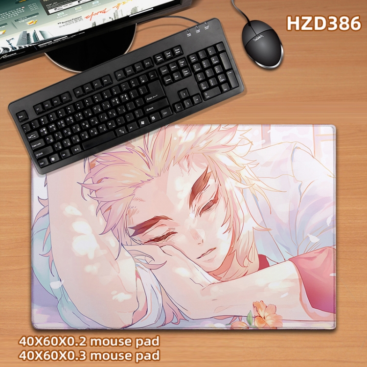 Demon Slayer Kimets Anime desk mat 40X60cm support custom drawing HZD386