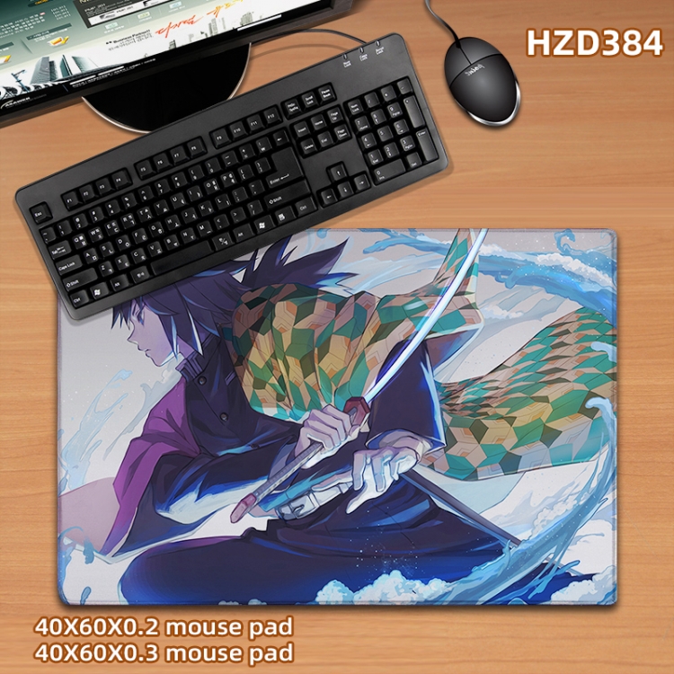 Demon Slayer Kimets Anime desk mat 40X60cm support custom drawing HZD384