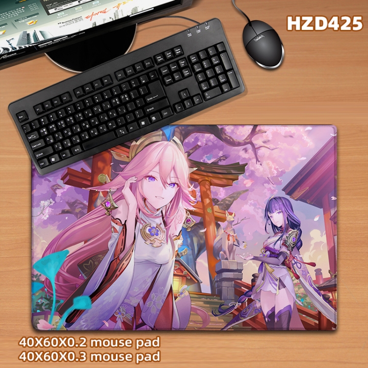 Genshin Impact game desk mat 40X60cm support custom drawing HZD425