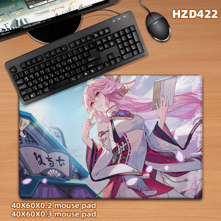 Genshin Impact  game desk mat 40X60cm support custom drawing  HZD422