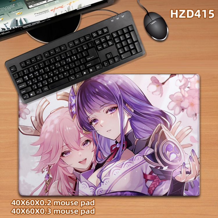 Genshin Impact  game desk mat 40X60cm support custom drawing  HZD415