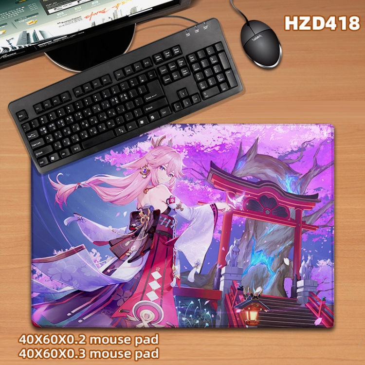 Genshin Impact game desk mat 40X60cm support custom drawing  HZD418