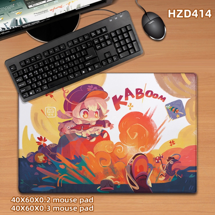 Genshin Impact  game desk mat 40X60cm support custom drawing  HZD414