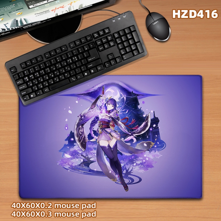 Genshin Impact game desk mat 40X60cm support custom drawing HZD416