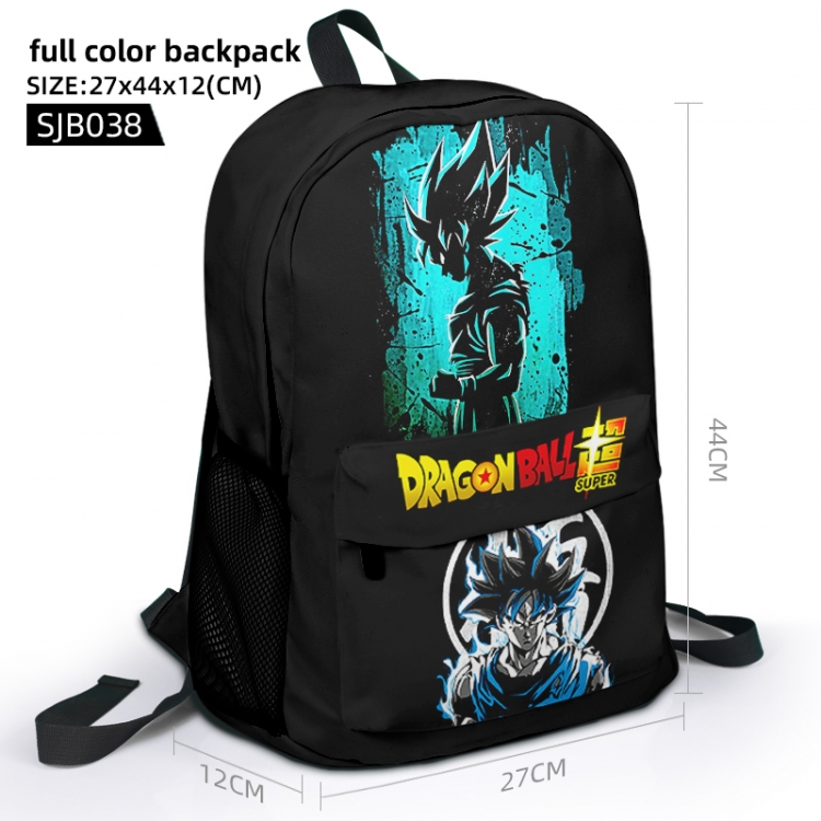 DRAGON BALL Animation surrounding full color backpack student school bag 27x44x12 SJB038