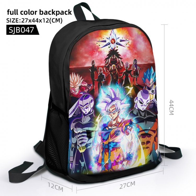 DRAGON BALL Animation surrounding full color backpack student school bag 27x44x12 SJB