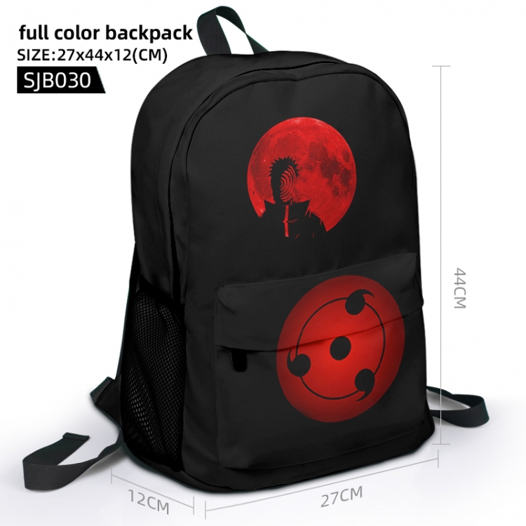 Naruto Animation surrounding full color backpack student school bag 27x44x12  SJB030