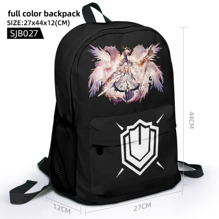 Arknights Animation surrounding full color backpack student school bag 27x44x12 SJB027