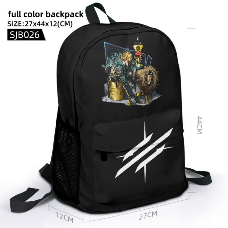 Arknights Animation surrounding full color backpack student school bag 27x44x12 SJB026