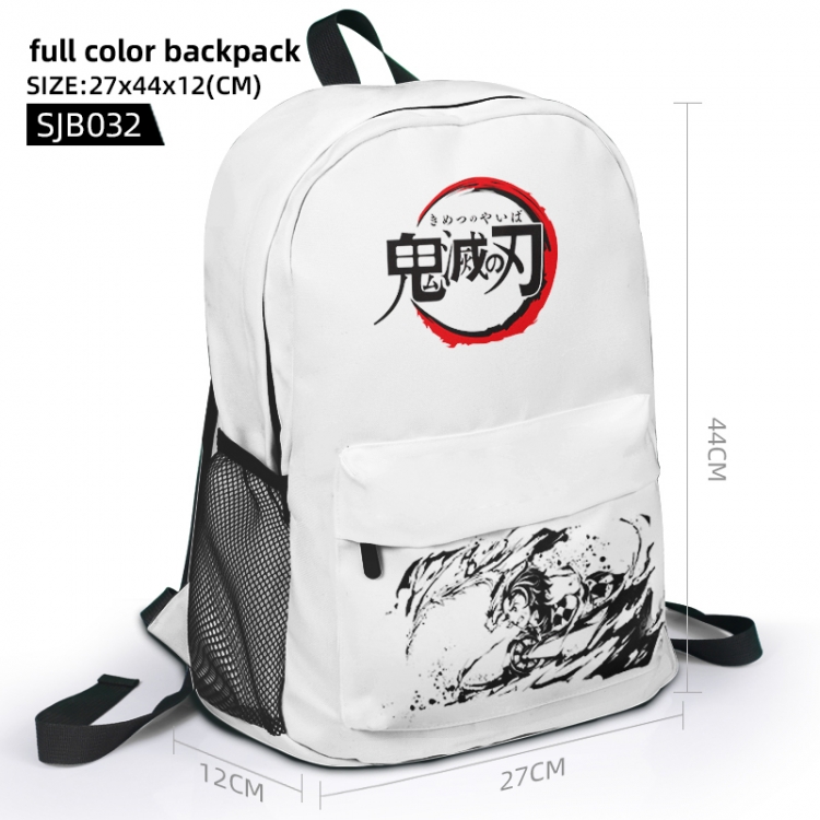 Demon Slayer Kimets Animation surrounding full color backpack student school bag 27x44x12 SJB032