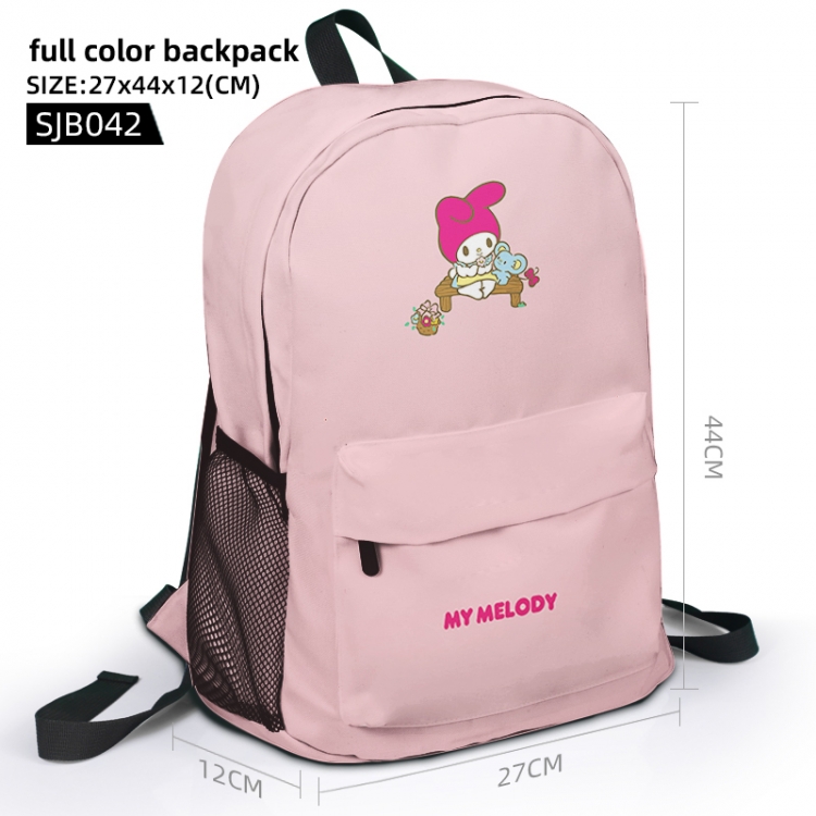 Animation surrounding full color backpack student school bag 27x44x12 SJB042