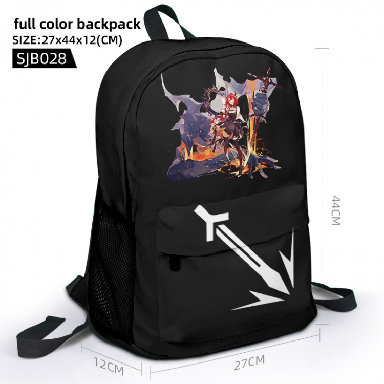 Arknights Animation surrounding full color backpack student school bag 27x44x12 SJB028