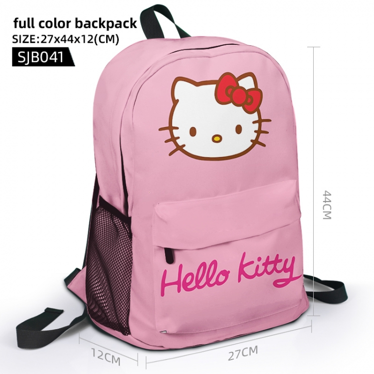 Animation surrounding full color backpack student school bag 27x44x12 SJB041