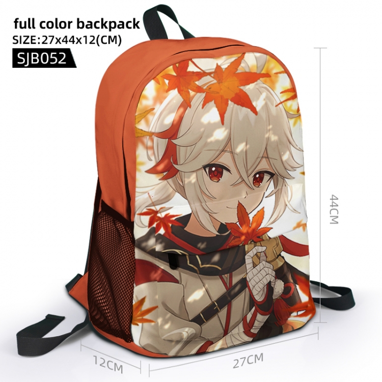 Genshin Impact  Animation surrounding full color backpack student school bag 27x44x12 SJB052