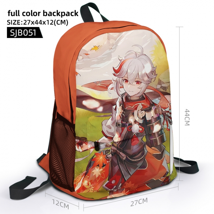 Genshin Impact  Animation surrounding full color backpack student school bag 27x44x12 SJB051