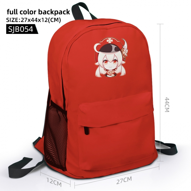 Genshin Impact  Animation surrounding full color backpack student school bag 27x44x12 SJB054