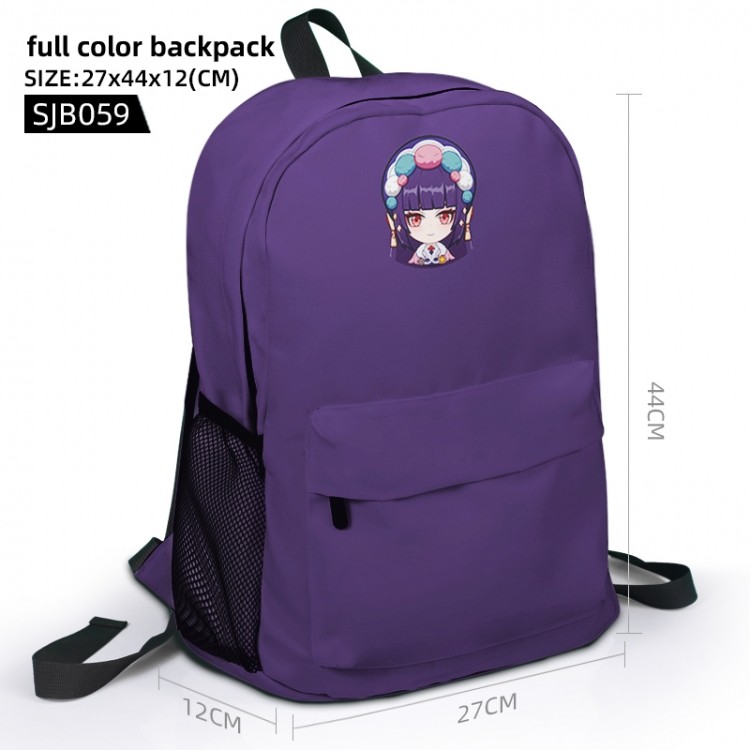 Genshin Impact  Animation surrounding full color backpack student school bag 27x44x12 SJB059