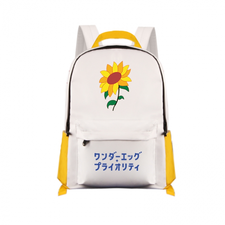 WONDER EGG PRIORITY  Anime Print Zipper Canvas Multifunctional Storage Bag Backpack 41X29X16cm