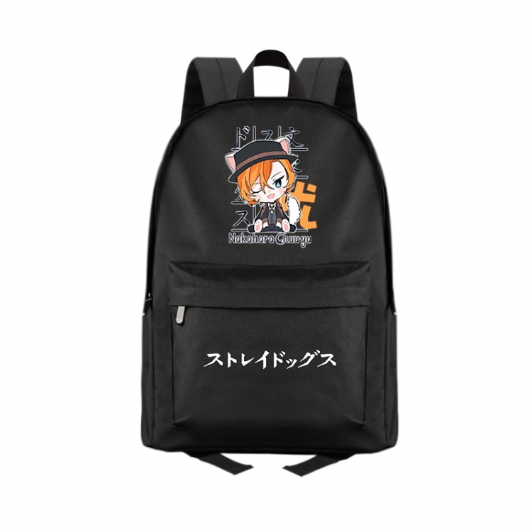 No Longer Human Anime Print Zipper Canvas Multifunctional Storage Bag Backpack 41X29X16cm