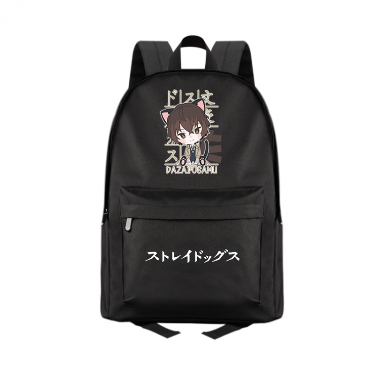 No Longer Human Anime Print Zipper Canvas Multifunctional Storage Bag Backpack 41X29X16cm