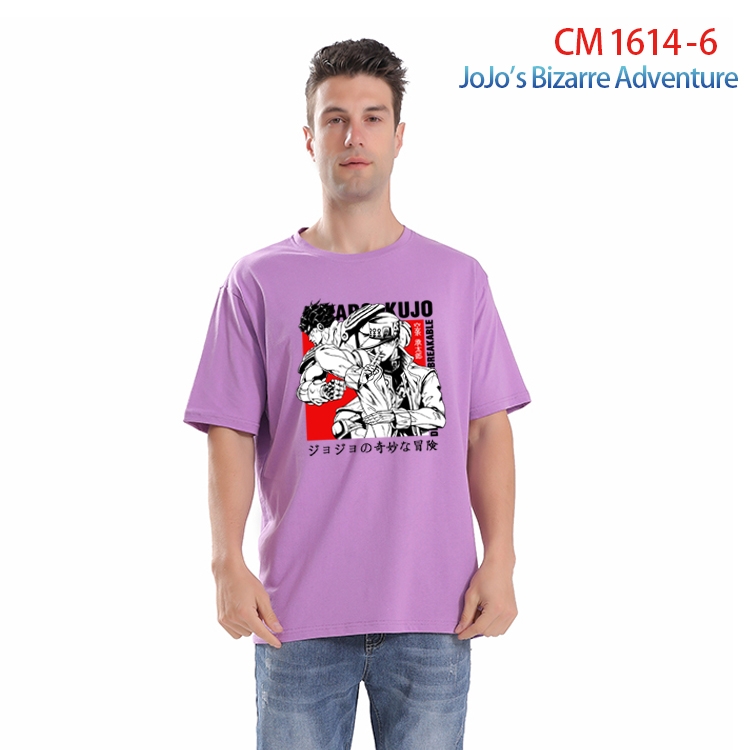 JoJos Bizarre Adventure Printed short-sleeved cotton T-shirt from S to 4XL CM-1614-6