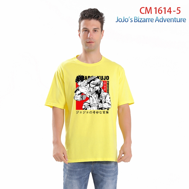 JoJos Bizarre Adventure Printed short-sleeved cotton T-shirt from S to 4XL CM-1614-5