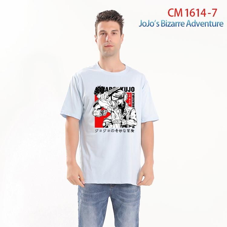 JoJos Bizarre Adventure Printed short-sleeved cotton T-shirt from S to 4XL  CM-1614-7