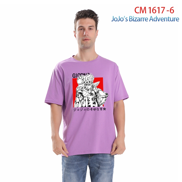 JoJos Bizarre Adventure Printed short-sleeved cotton T-shirt from S to 4XL CM-1617-6