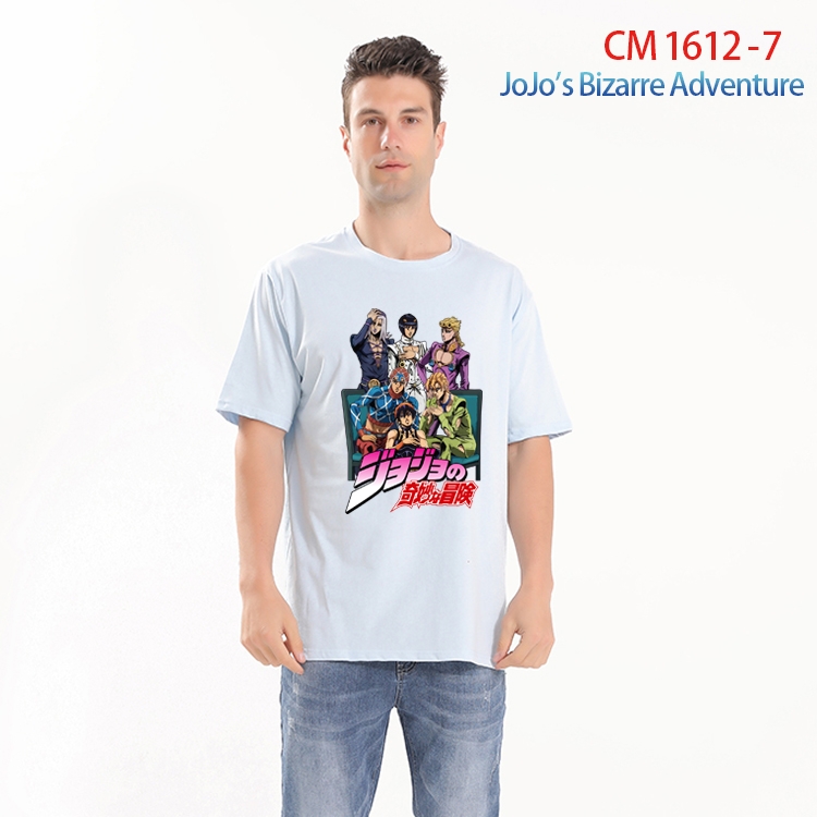 JoJos Bizarre Adventure Printed short-sleeved cotton T-shirt from S to 4XL CM-1612-7