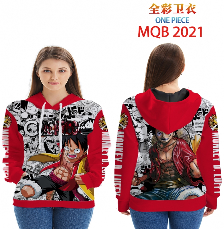 One Piece Full color hooded sweatshirt without zipper pocket from XXS to 4XL  MQB 2021