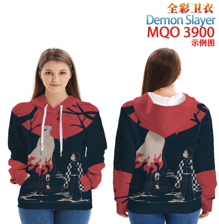 Demon Slayer Kimets Long Sleeve Zip Hood Patch Pocket Sweatshirt   from  2XS to 4XL MQO 3900