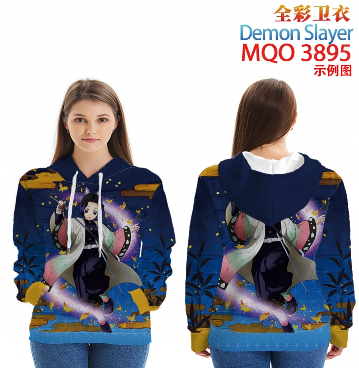 Demon Slayer Kimets Long Sleeve Zip Hood Patch Pocket Sweatshirt   from  2XS to 4XL MQO 3895