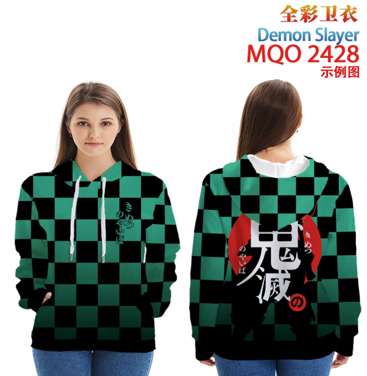 Demon Slayer Kimets Zip Hood Patch Pocket Sweatshirt   from  2XS to 4XL   MQO-2428