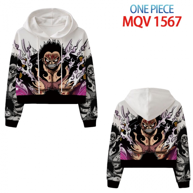 One Piece Anime printed women's short sweater  from  XS to 4XL  MQV 1567