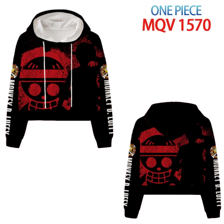 One Piece Anime printed women's short sweater  from  XS to 4XL  MQV 1570