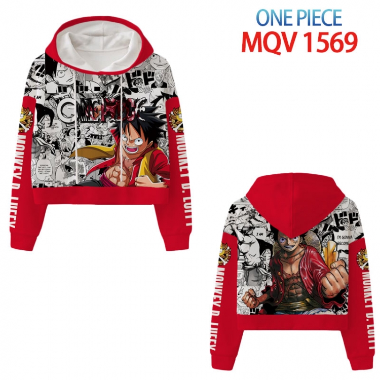 One Piece Anime printed women's short sweater  from  XS to 4XL   MQV 1569