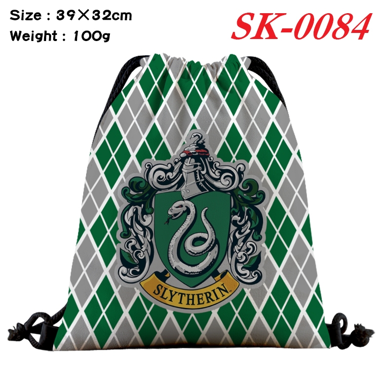 Harry Potter cartoon Waterproof Nylon Full Color Drawstring Pocket 39x32cm  SK-0084