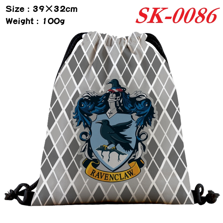 Harry Potter cartoon Waterproof Nylon Full Color Drawstring Pocket 39x32cm  SK-0086