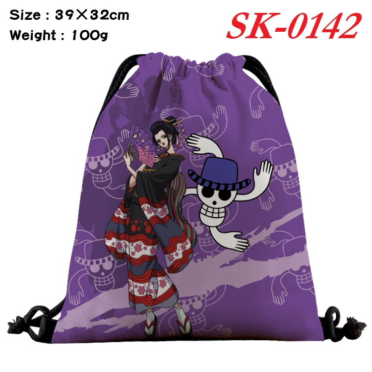 One Piece cartoon Waterproof Nylon Full Color Drawstring Pocket 39x32cm SK-0142