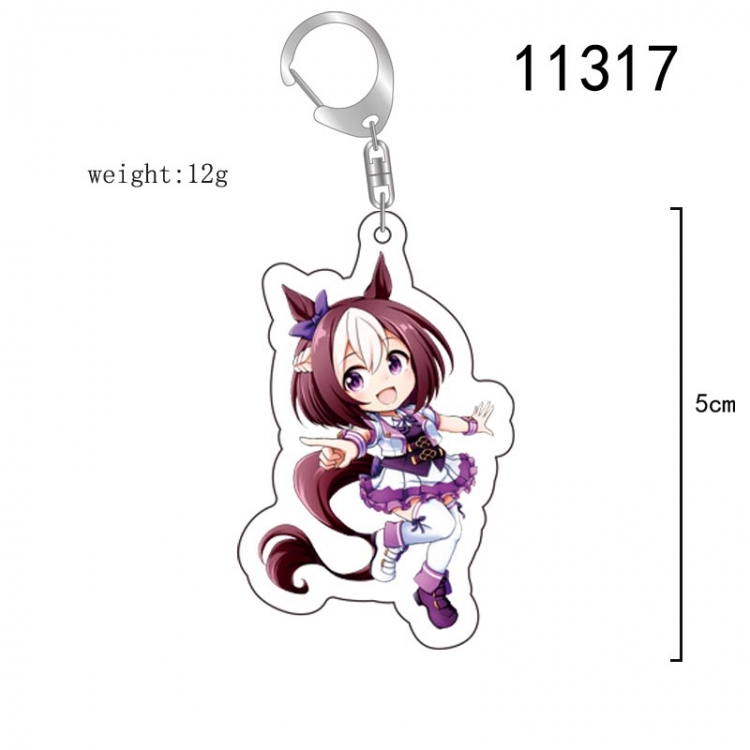 Pretty Derby  Anime characters acrylic Standing Plates Keychain 15CM 11317