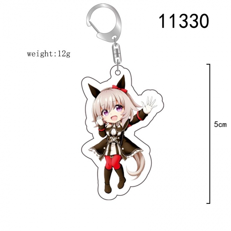 Pretty Derby  Anime characters acrylic Standing Plates Keychain 15CM 11330