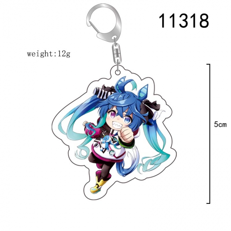 Pretty Derby  Anime characters acrylic Standing Plates Keychain 15CM  11318