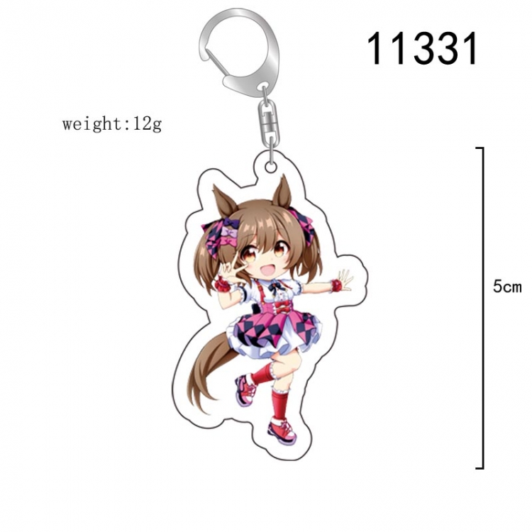 Pretty Derby  Anime characters acrylic Standing Plates Keychain 15CM 11331