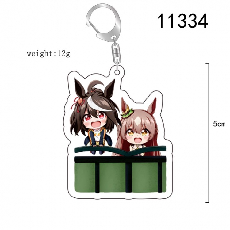 Pretty Derby  Anime characters acrylic Standing Plates Keychain 15CM 11334