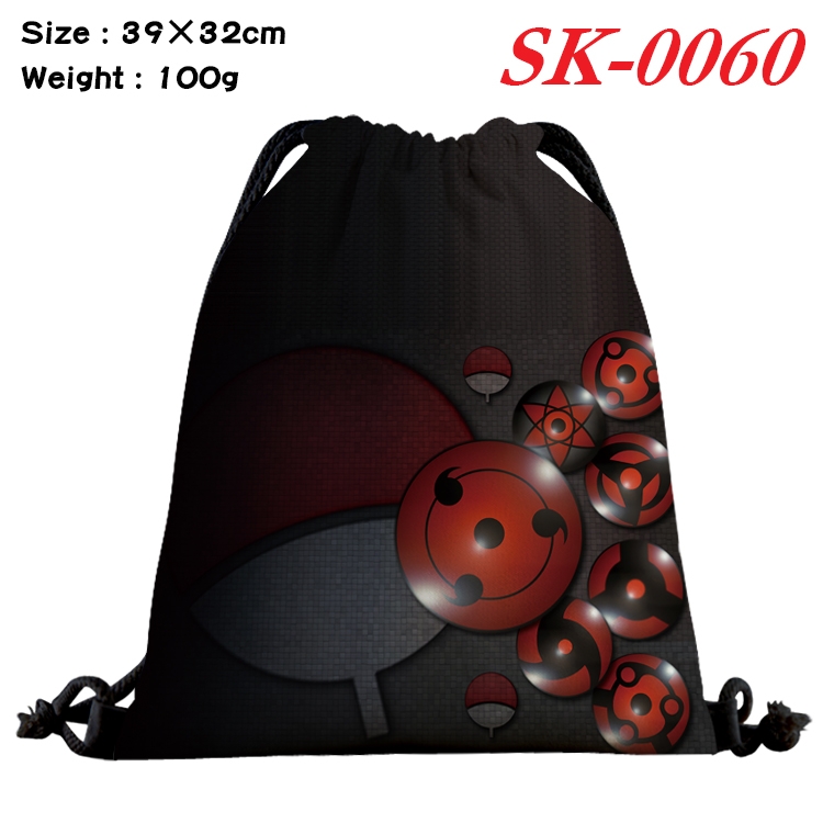 Shingeki no Kyojin cartoon Waterproof Nylon Full Color Drawstring Pocket 39x32cm  SK-0060