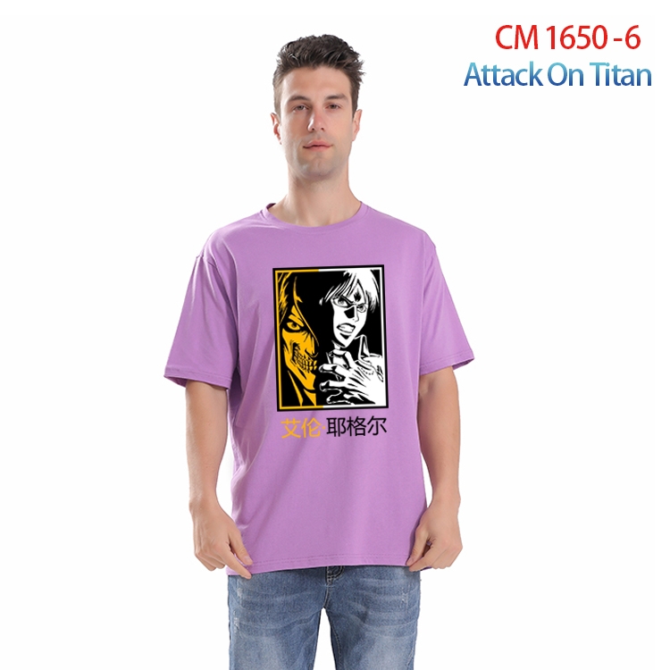 Shingeki no Kyojin Printed short-sleeved cotton T-shirt from S to 4XL  CM-1650-6